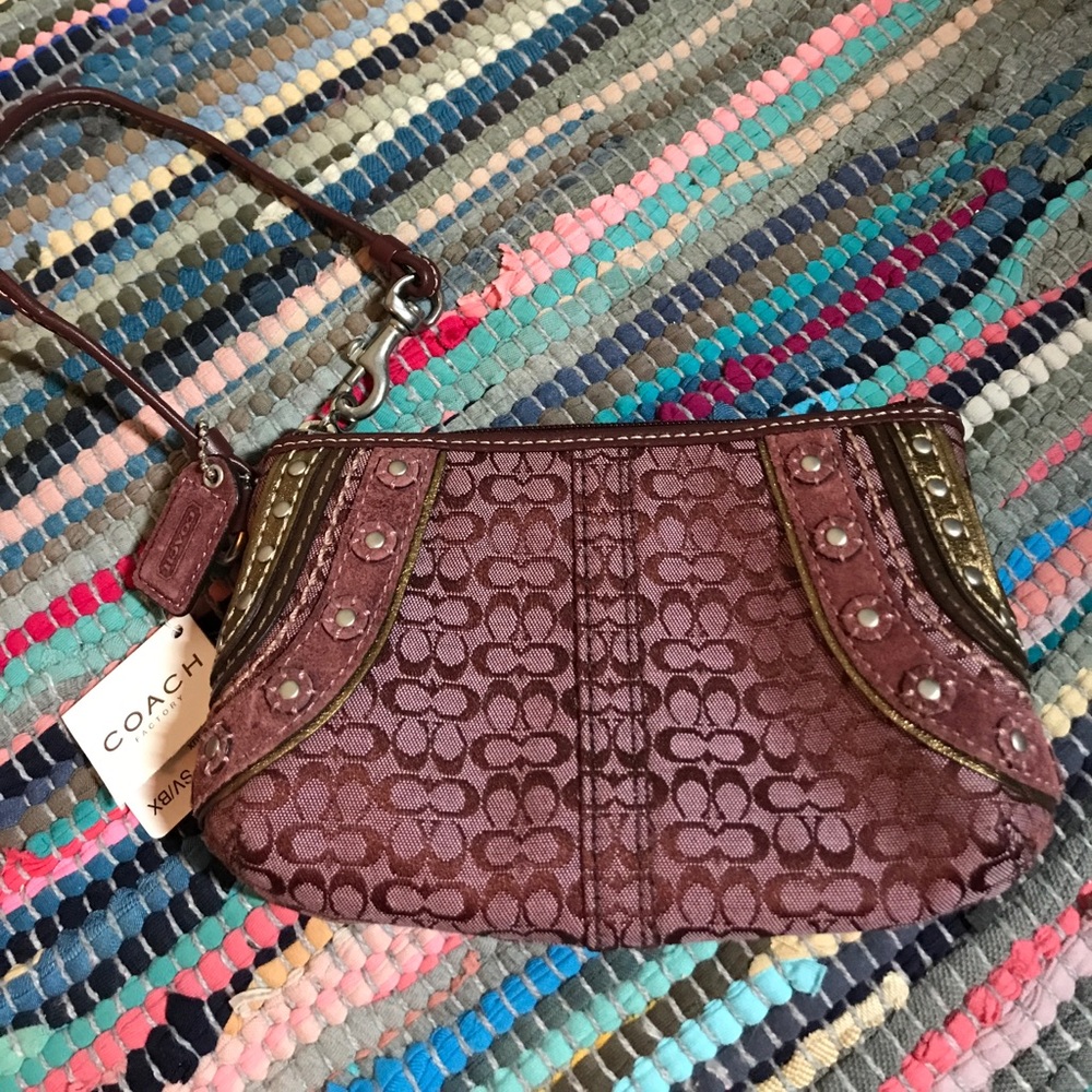 Authentic Coach Wristlet NWT